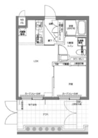 パティーナV代々木上原 1階 間取り図
