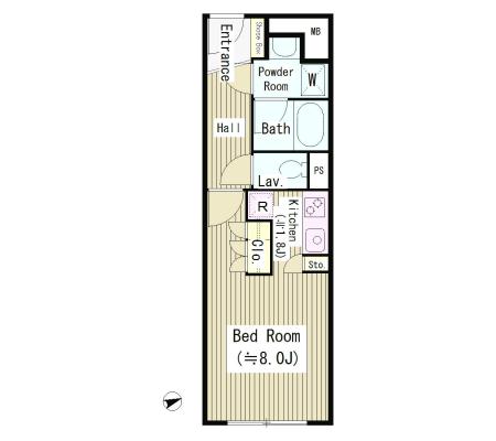 テラス四谷 1104 間取り図