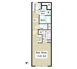 テラス四谷 1104 間取り図