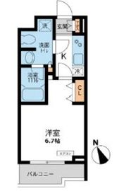 パシフィックコート目黒南 106 間取り図