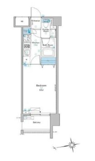 ルフォンプログレ赤羽 207 間取り図
