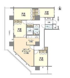 豊洲シエルタワー 30階 間取り図