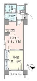 ラキャリラット日本橋 801 間取り図