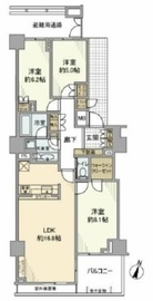 グランドメゾン三軒茶屋の杜 5階 間取り図