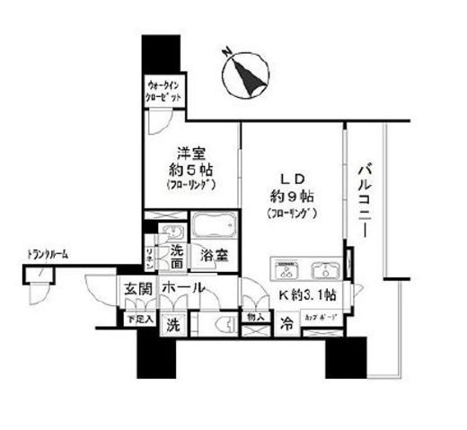 ブランズ愛宕虎ノ門 3階 間取り図