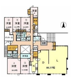 南部坂コンパウンド B-101 間取り図