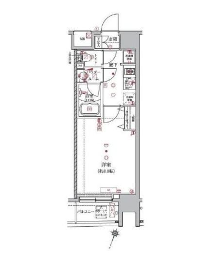 アルテシモルーナ 4階 間取り図