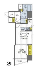 フェルクルール上野駅前 9階 間取り図