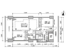 東雲キャナルコートCODAN 16-702 間取り図