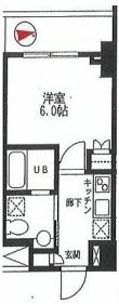 カスタリア門前仲町2 409 間取り図