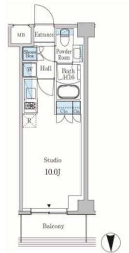 パークアクシス東蒲田 111 間取り図