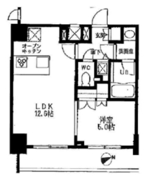 カスタリア門前仲町2 301 間取り図