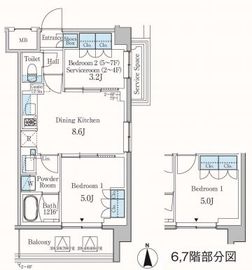 パークアクシス東蒲田 209 間取り図