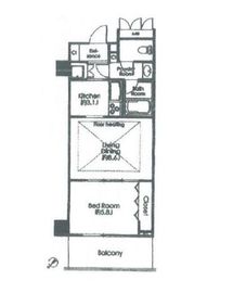 ライトコート四谷 2階 間取り図