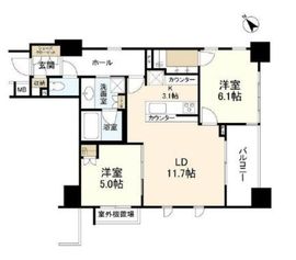 ルジェンテ高輪台 3階 間取り図