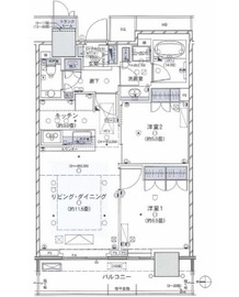 ザ・パークハウス晴海タワーズ クロノレジデンス 16階 間取り図