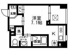 レジディア東日本橋 402 間取り図