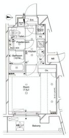 エルフラット高輪台 4階 間取り図