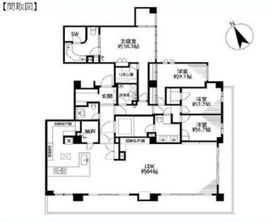 クラッシィハウス広尾フィオリーレ 3階 間取り図