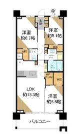 ガーデンヒルズ四ツ谷迎賓の森 3階 間取り図