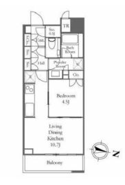 ブリリアタワーズ目黒 15階 間取り図