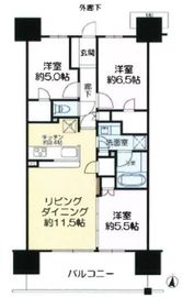 オーベル東陽町サウシア 10階 間取り図