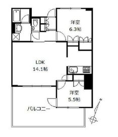 アトラス江戸川アパートメント 7階 間取り図