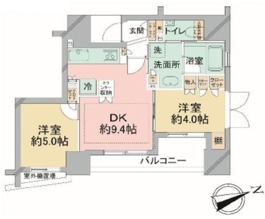 プレミスト四谷カレントコート 12階 間取り図