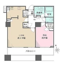 パークコート麻布十番ザタワー 14階 間取り図