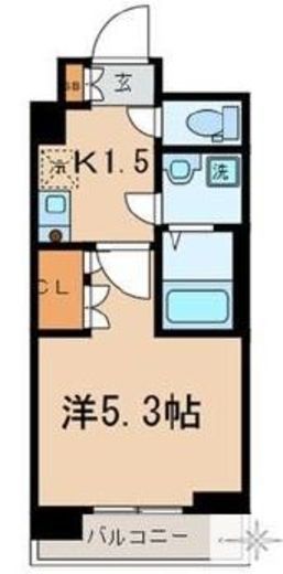 プロポンス麻布 505 間取り図