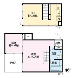 イソラ中目黒 1階 間取り図