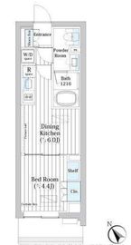 ライオンズフォーシア築地ステーション 602 間取り図