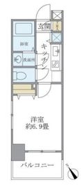 レジデンシア麻布十番 1008 間取り図