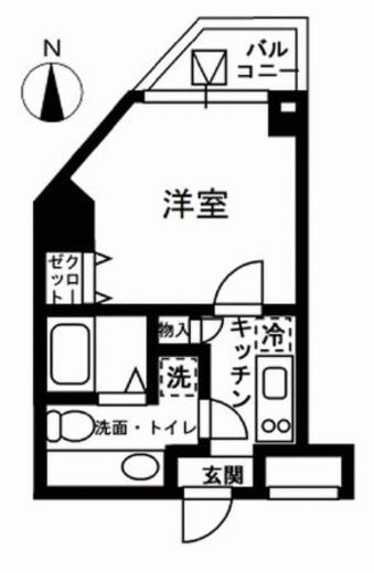 レジディア中野 502 間取り図