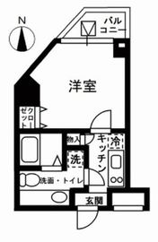 レジディア中野 502 間取り図