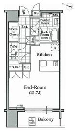 レジディア文京本駒込 1404 間取り図