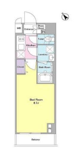 デルックス田端 503 間取り図