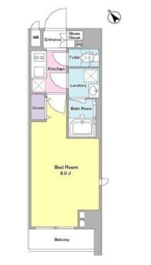 デルックス田端 207 間取り図