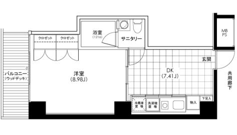 クイズ恵比寿 402 間取り図