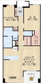 ディアナコート小石川竹早 5階 間取り図