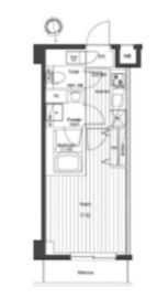 プレミアムキューブG北新宿 6階 間取り図