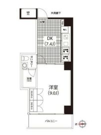 クイズ恵比寿 702 間取り図