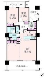 ヴィルヌーブタワー駒沢 15階 間取り図