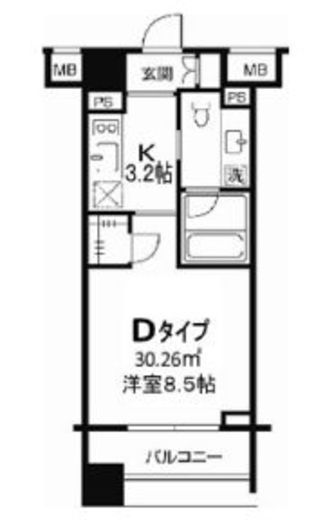 TLRレジデンス両国 904 間取り図