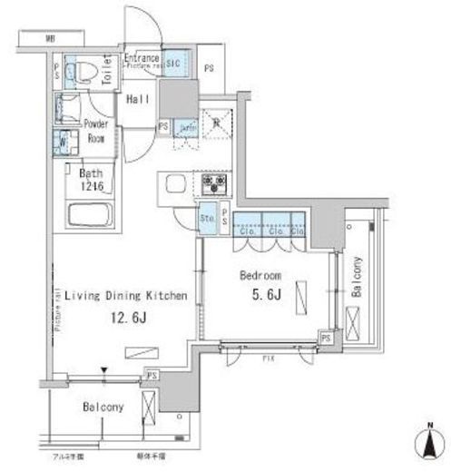 パークアクシス蒲田ステーションゲート 1113 間取り図