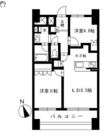 ロータス神楽坂 13階 間取り図