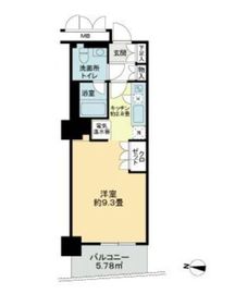 ストーリア品川 409 間取り図