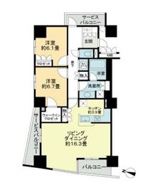 ストーリア品川 2601 間取り図