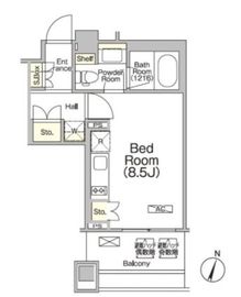 ボヌール日本橋浜町 304 間取り図