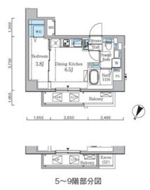 プライムブリス門前仲町 903 間取り図